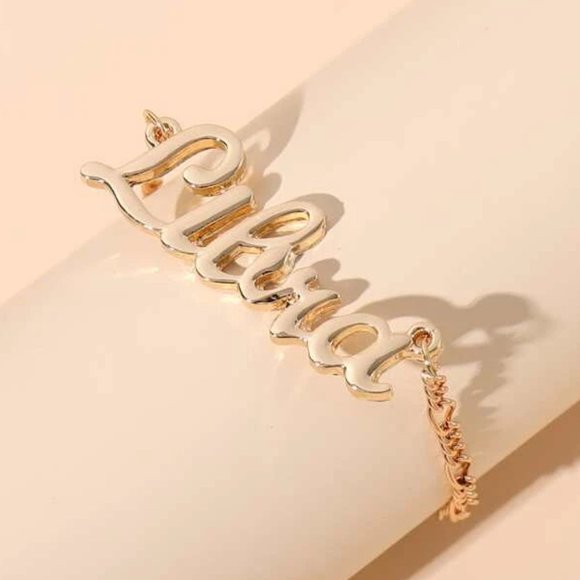 Libra Zodiac Golden Bracelet - Picture 2 of 2